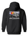 Hoodie back - Revel Specialists artwork