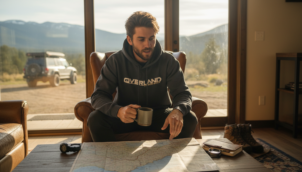 Hoodie cabin lifestyle