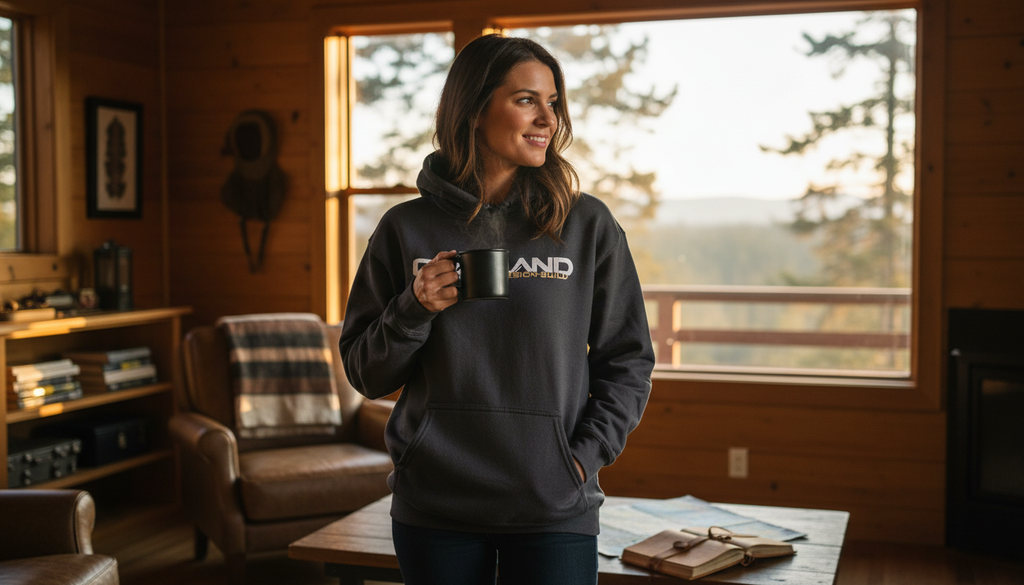 Hoodie cabin lifestyle - alternate