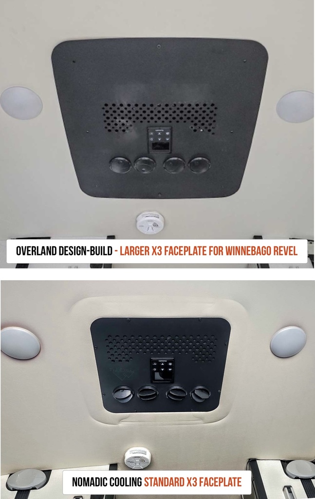 ODB - Revel Nomadic Cooling X3 Air Conditioner Flush Faceplate (Black)