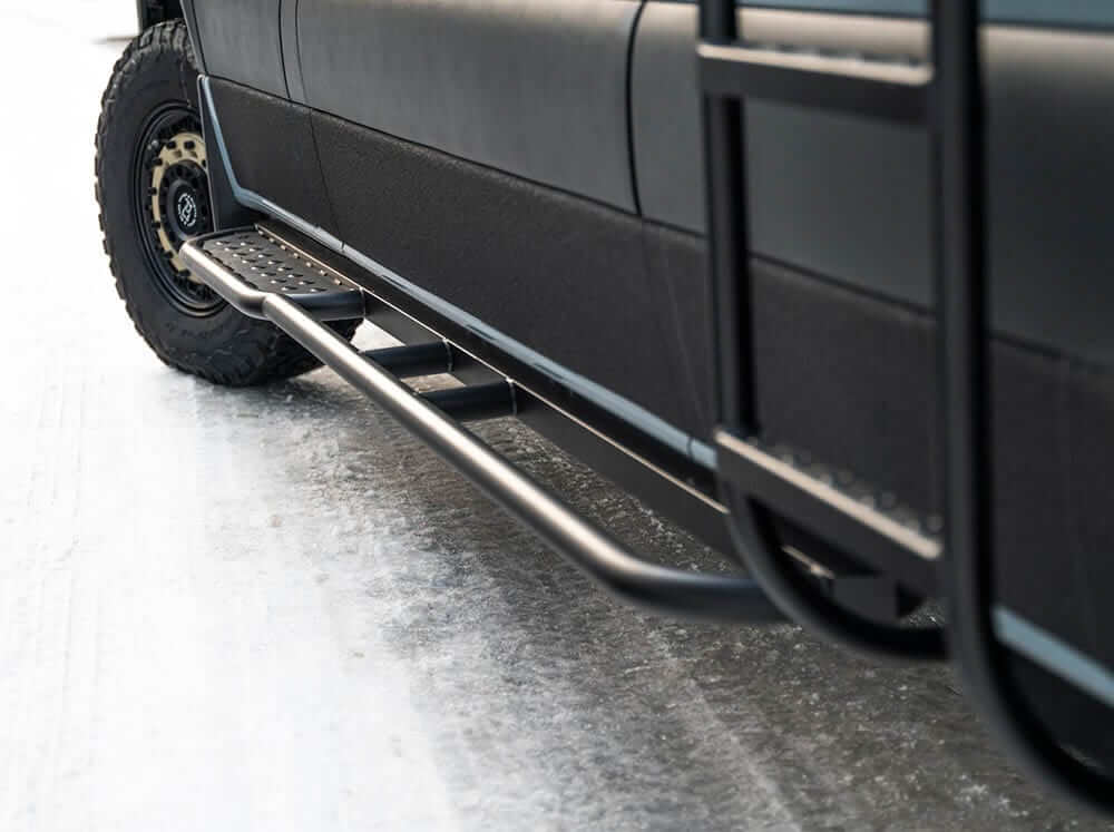 Sprinter side steps - winter traction