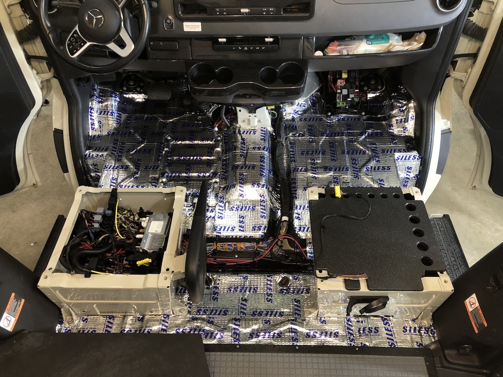 Service - Install Sound Mat (Entire Cockpit Floor) | 2006+ Sprinter