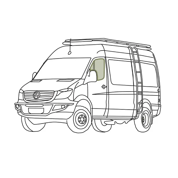 VanEssential - Front Door Window Covers (Pair) | Sprinter