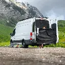 VanEssentials - Magnetic Rear Door Shower Screen/Curtain