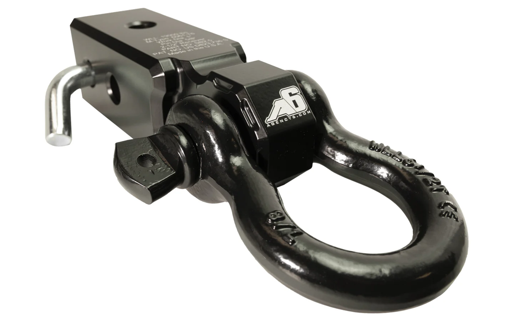 Agency 6 - 2.5" Hitch/Receiver Shackle Block Assembly (Black)