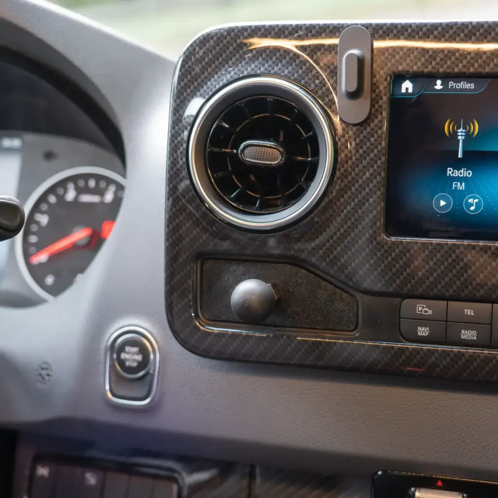 ODB - DashStash™ Sprinter Cubby Adapter (1" RAM Ball) | 19+ Sprinter / 2020+ Revel