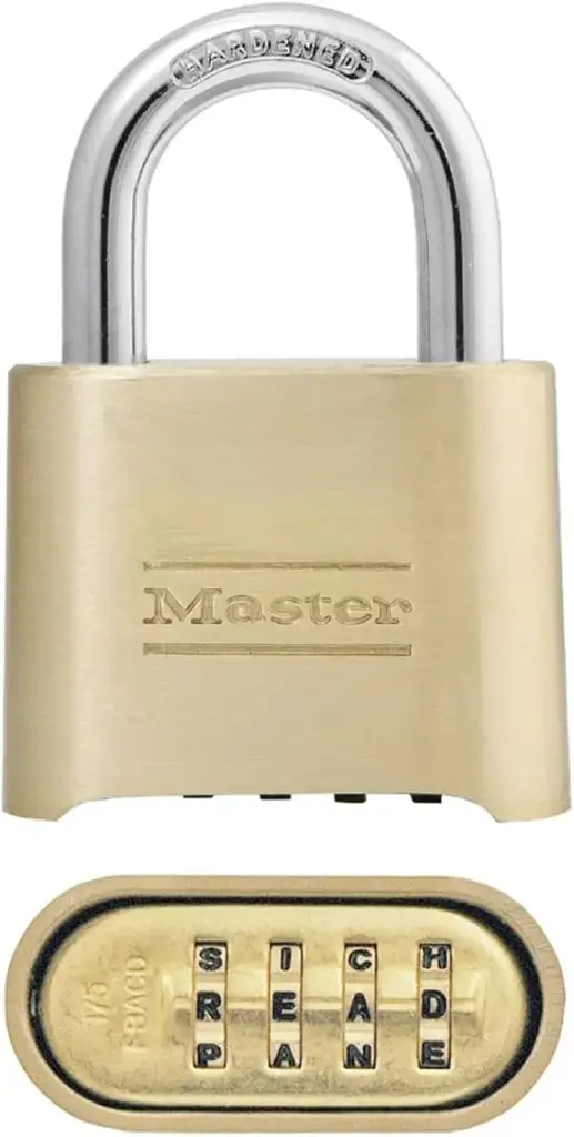 Master Lock - Gold Combination Padlock
