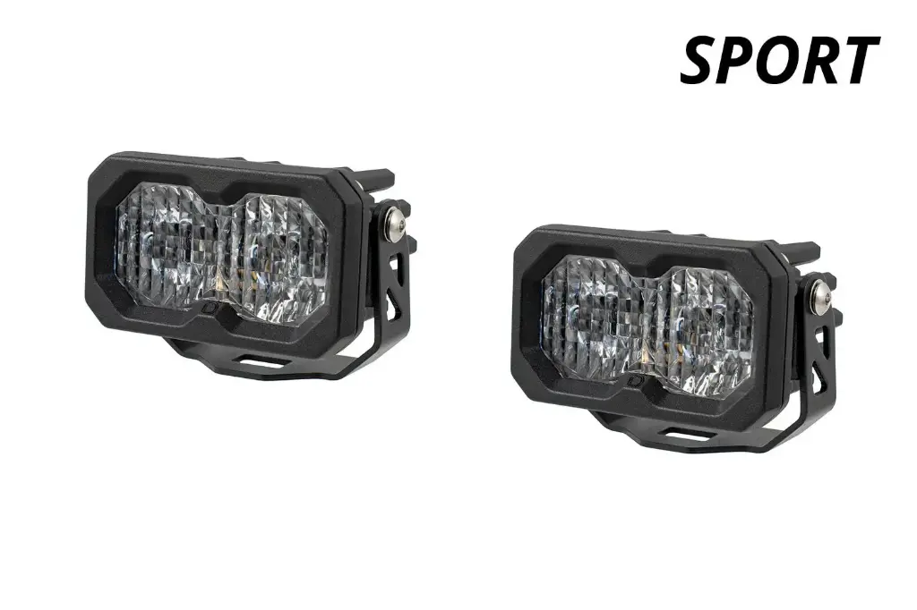 Diode Dynamics - C2 2.0 SAE/DOT White Sport Standard LED Pods (PAIR)