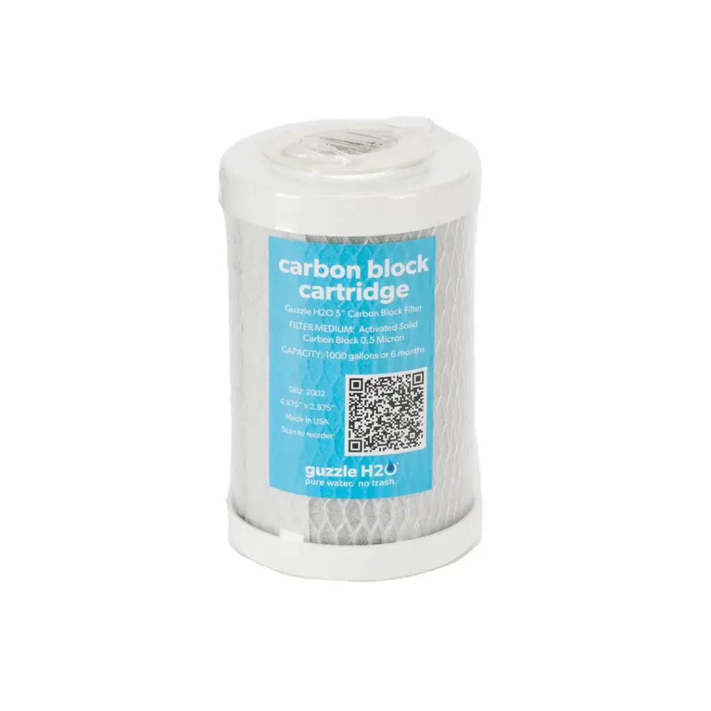 Guzzle H2O - 5" Carbon Block Replacement Cartridge Filter