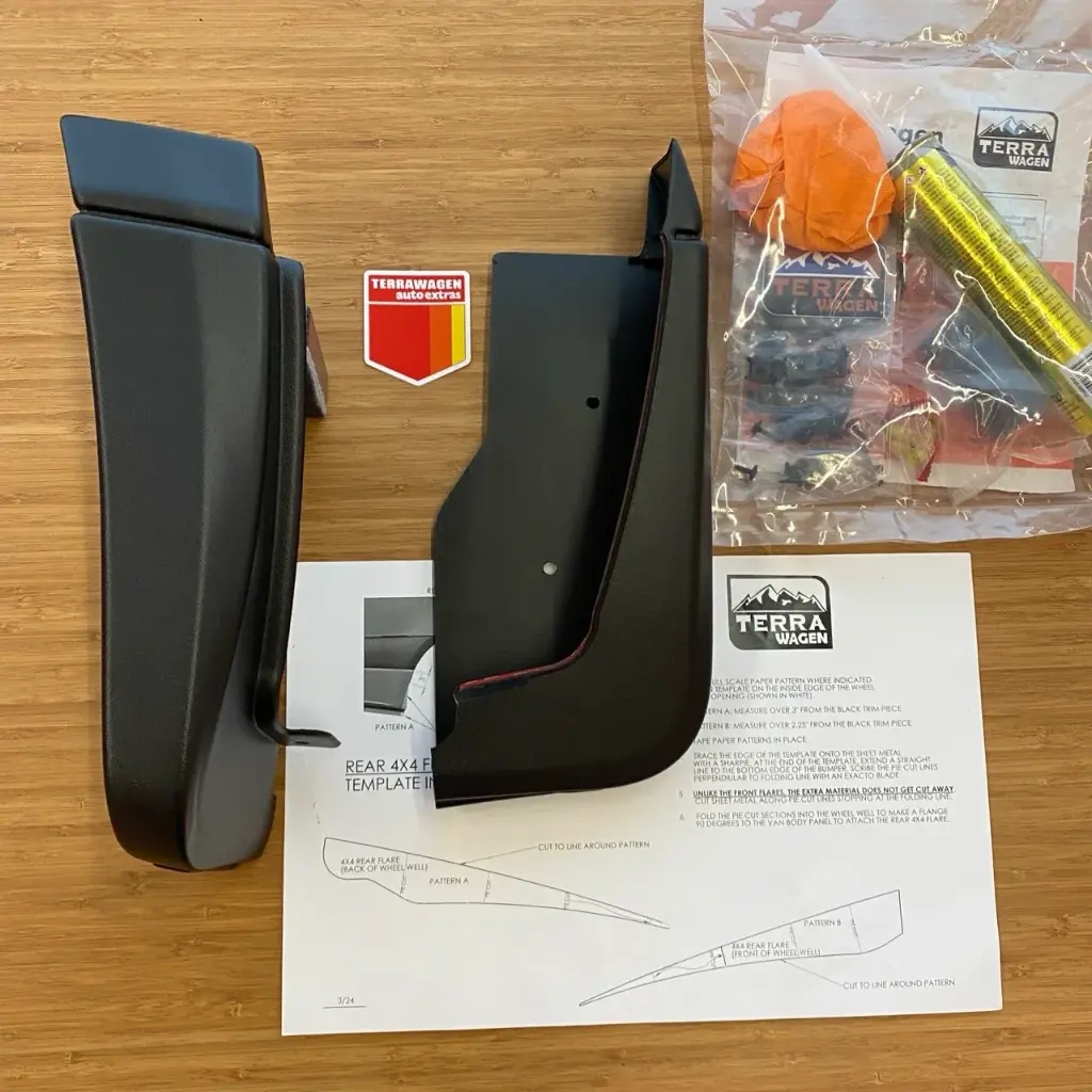 Terrawagen - Rear Mondo Mudguard Kit for Sprinter – Rear Clearance Solution for Larger Tires 