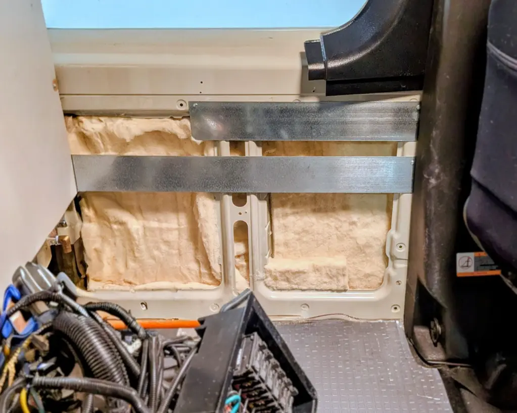Sound Mat + Wool Insulation (Driver-Side Dinette Wall — Below Window) | 2018–2024 Winnebago Revel