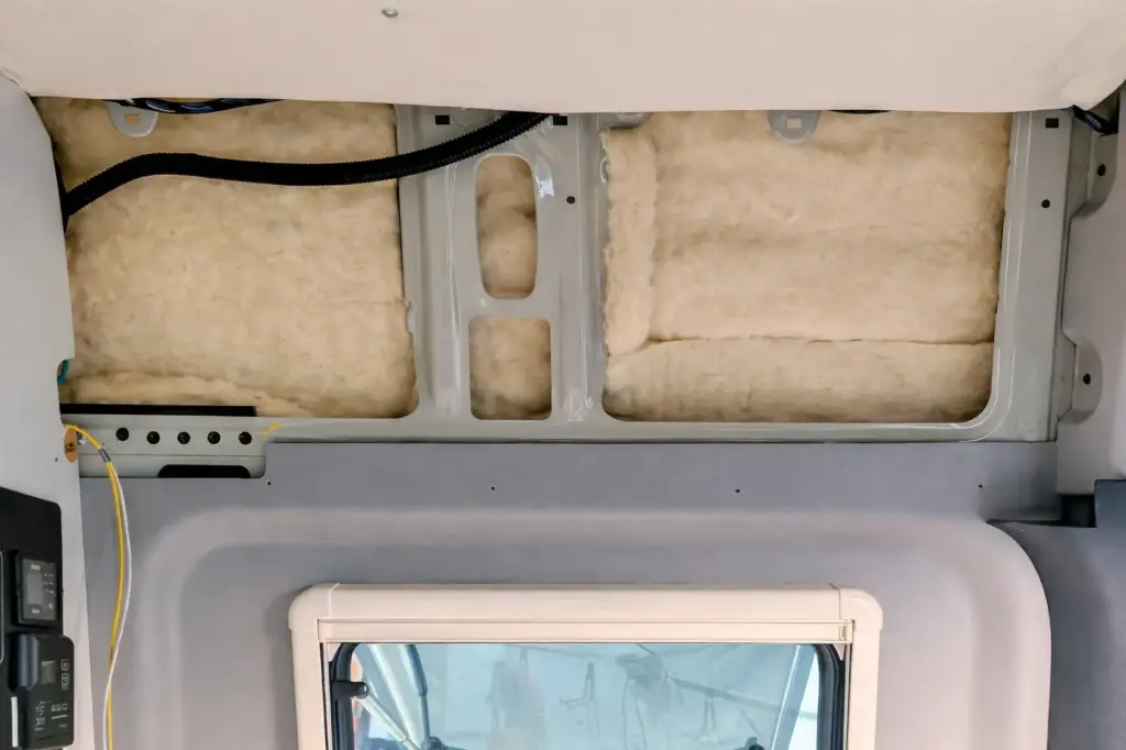 Sound Mat + Wool Insulation (Driver-Side Dinette Wall — Above Window) | 2021–2024 Winnebago Revel