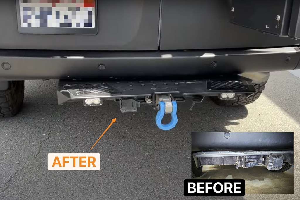 Install/Service - Relocate Hitch-Mounted 7-Pin Trailer Connector
