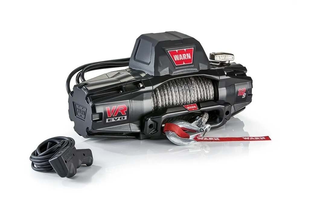 WARN - VR EVO 12-S Winch with Synthetic Rope (Black)