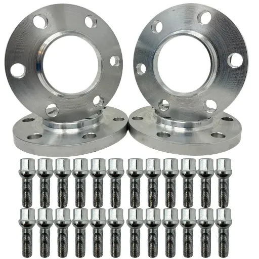 [WAUSA_15MM-6X130-SET4] 15mm Billet Aluminum Hub Centric Wheel Spacers With Extended Lug Bolts 6x130 (Set of 4, with 14x1.5 ET Bolts) | 15+ Sprinter (Non-Dually)