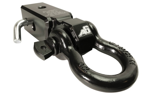 [A6_SB2.5-A-BLK] Agency 6 - 2.5" Hitch/Receiver Shackle Block Assembly (Black)
