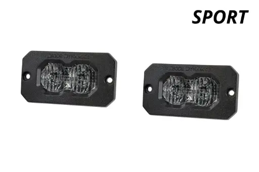 Diode Dynamics - C2 2.0 White Sport Flush Mount LED Pod (PAIR) 