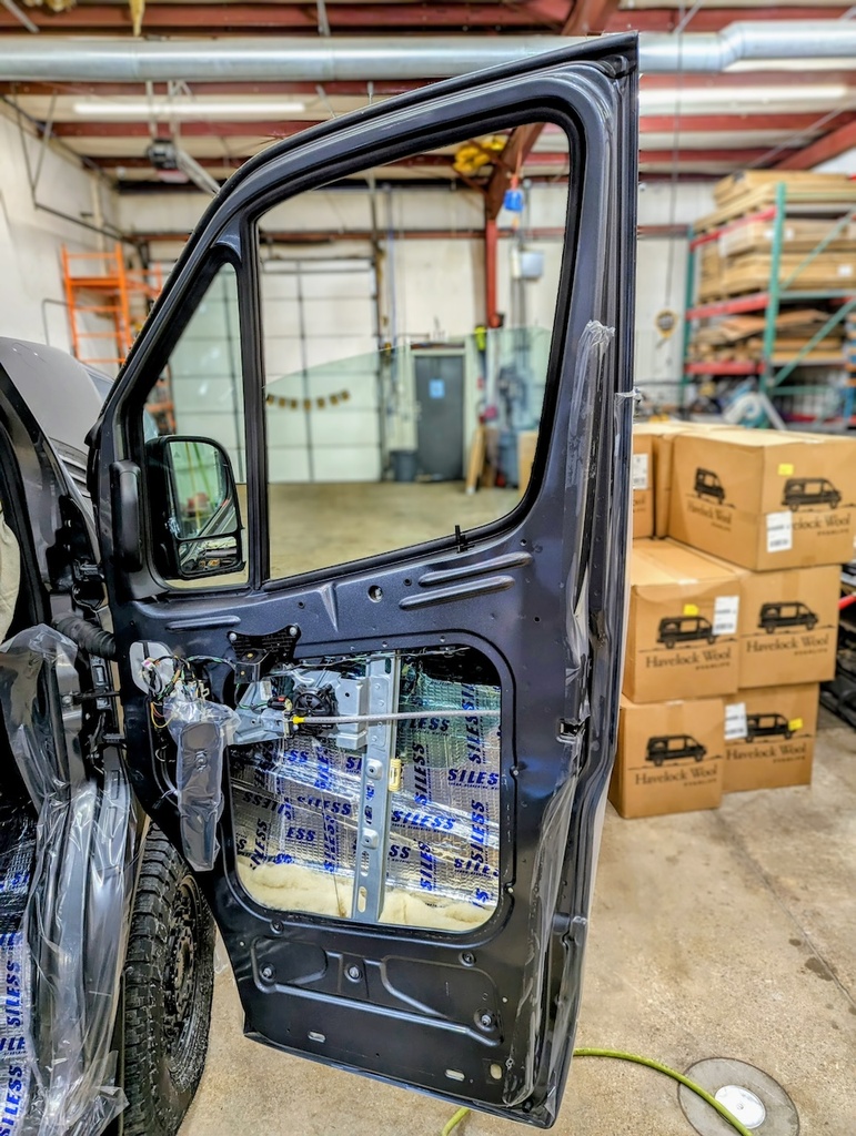Service - Install Sound Mat + Insulation (Front Doors) | 19+ Sprinter