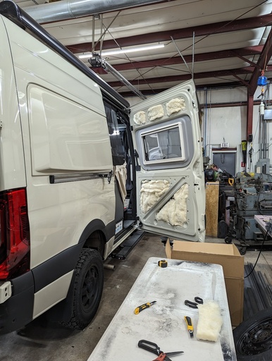 Sound Mat + Wool Insulation (Non-Electric Sliding Door) | 2006+ Mercedes-Benz Sprinter / Winnebago Revel