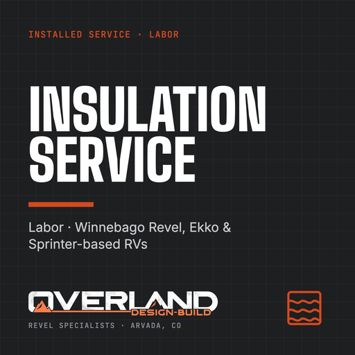 Sound Mat + Wool Insulation (Driver-Side Dinette Wall — Below Window) | 2018–2024 Winnebago Revel