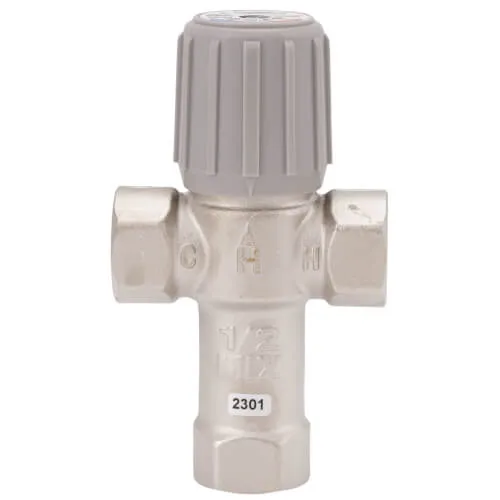 [SH_AM100-1LF] AM-1 Series 1/2" NPT Water Mixing Valve (70F-145 F)