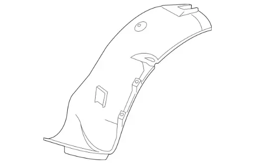 [906-684-17-77] MB OEM - Fender Liner (Right Front, Inner) | 2010-2018 Sprinter