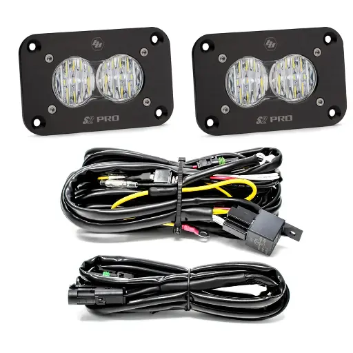 Baja Design - S2 Pro Black Flush Mount LED Light Pod Reverse Kit - Universal